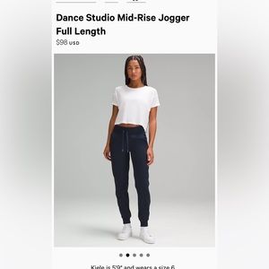 Lululemon Dance Studio Mid-Rise Jogger